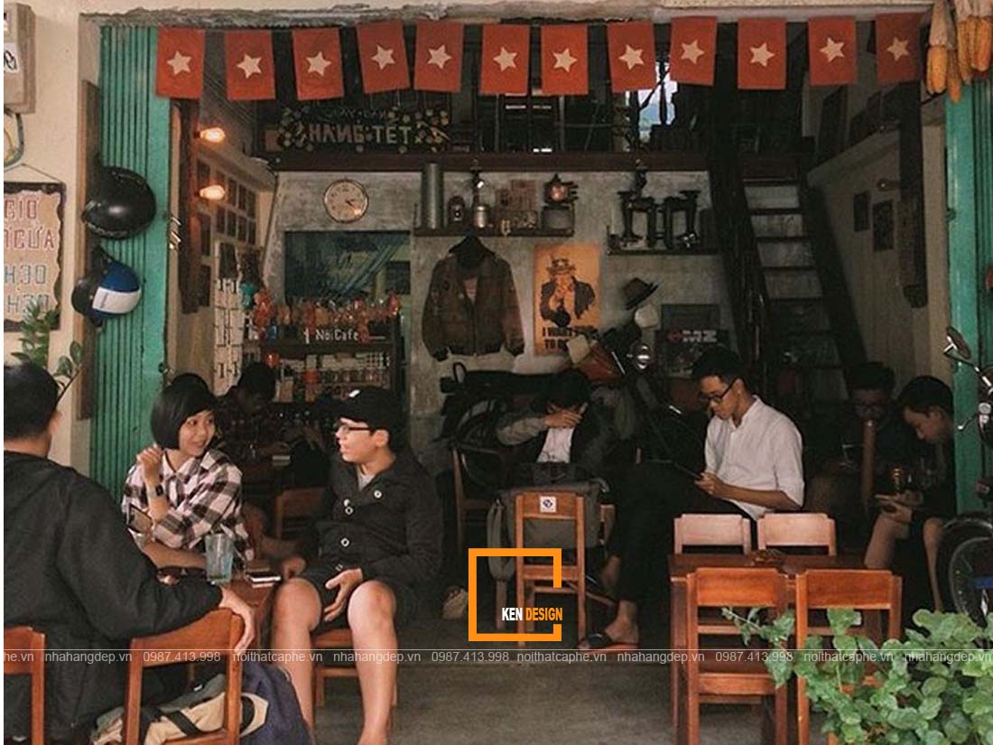 thiết kế quán cafe cóc